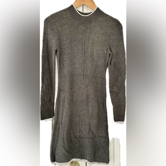 Women's Gray Sweater Dress - Picture 2 of 3